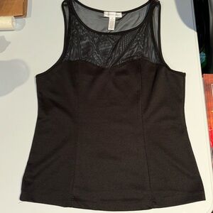 Sheer dressy tank top